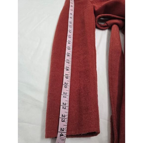 Lauren Ralph Lauren Belted Double-Face Wool Blend Coat Burnt Orange Size XS - Picture 11 of 11